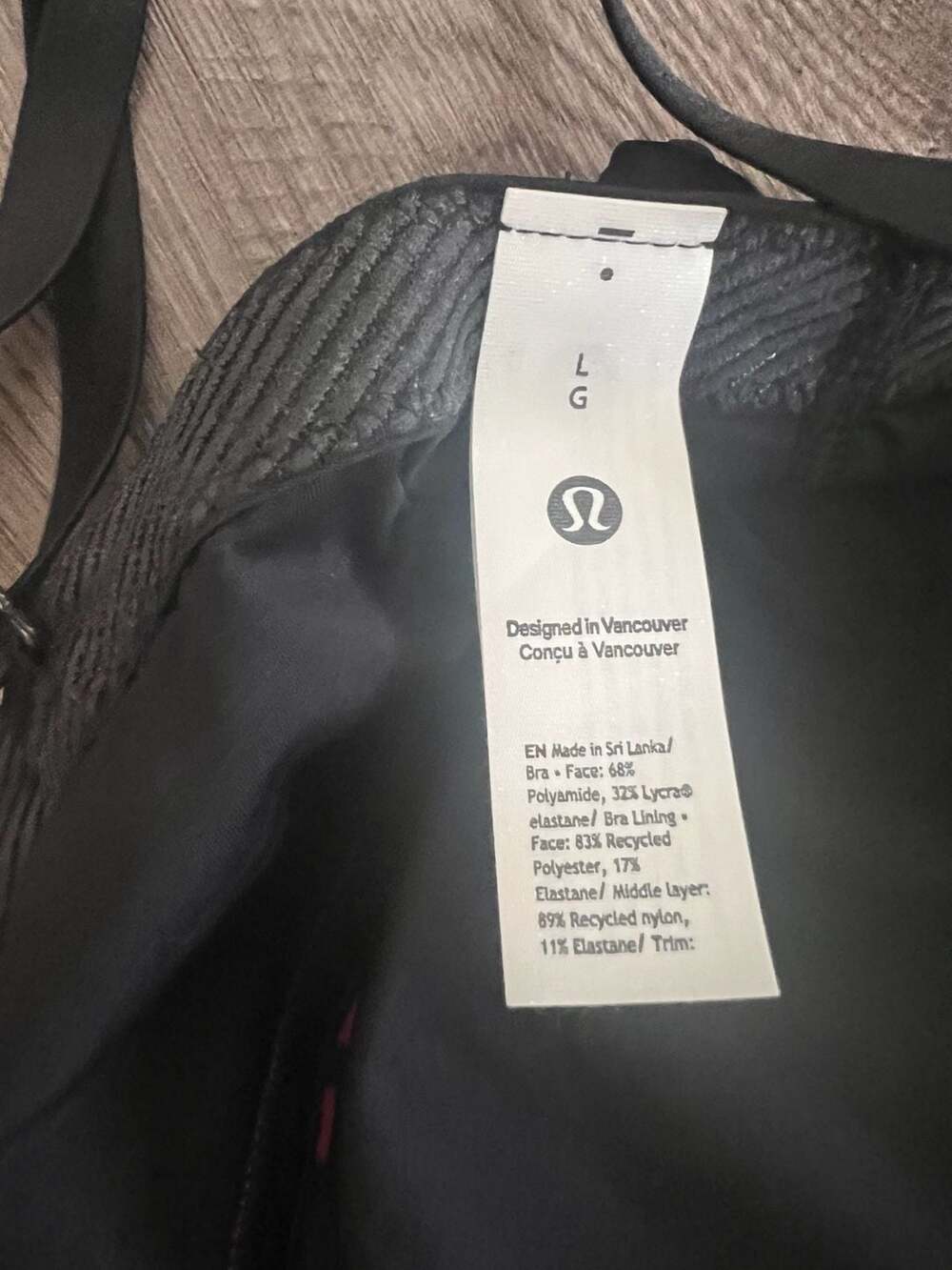 Lululemon Logo Elastic Bra and Legging Set,  Bra size L / Leggings Size 6 - Picture 9 of 11